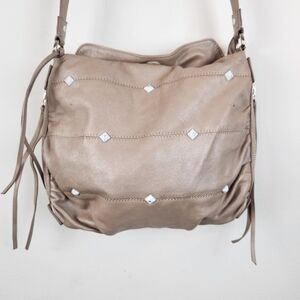 Botkier Leather white studs adjustable adjustable strap crossbody